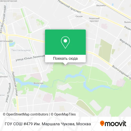 Карта ГОУ СОШ #479 Им. Маршала Чукова