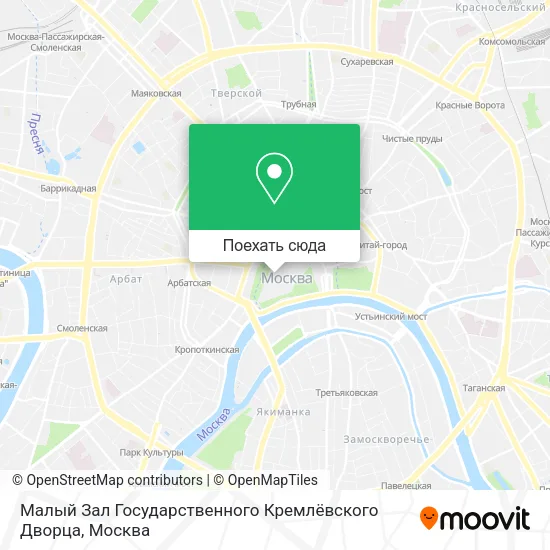 Карта Малый Зал Государственного Кремлёвского Дворца