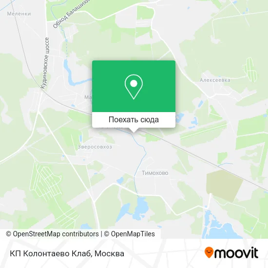 Карта КП Колонтаево Клаб
