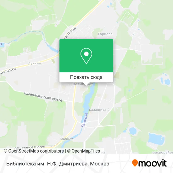 Карта Библиотека им. Н.Ф. Дмитриева