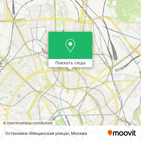Карта Остановка «Мещанская улица»