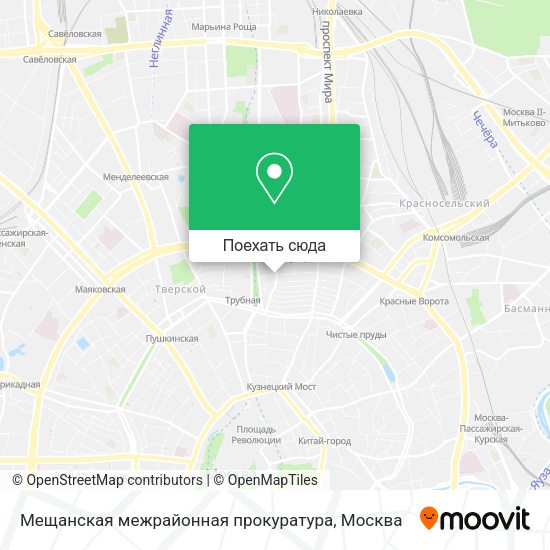 Карта Мещанская межрайонная прокуратура