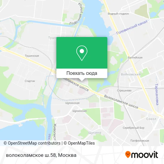 Карта волоколамское ш.58