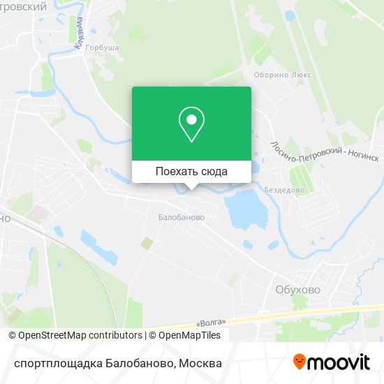 Карта спортплощадка Балобаново