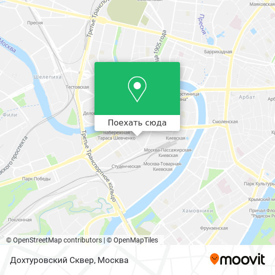 Карта Дохтуровский Сквер