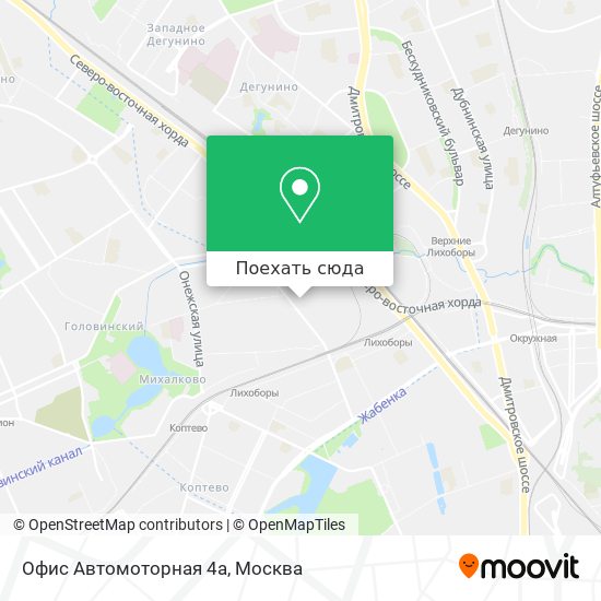Карта Офис Автомоторная 4а