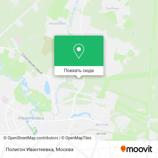 Карта Полигон Ивантеевка