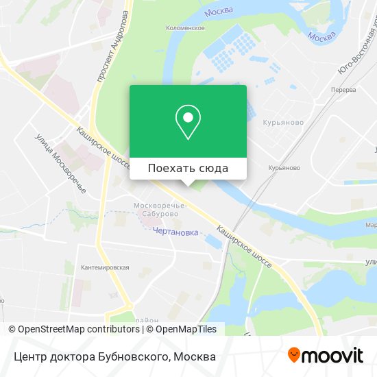 Карта Центр доктора Бубновского