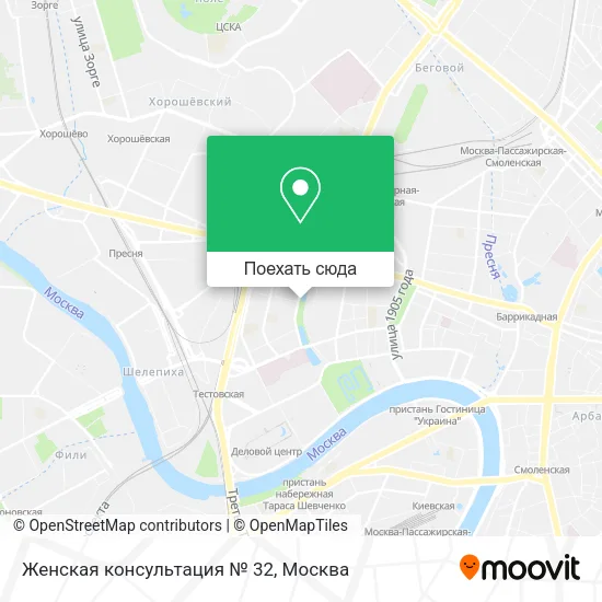 Карта Женская консультация № 32
