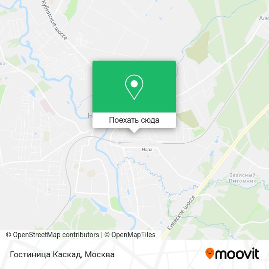 Карта Гостиница Каскад