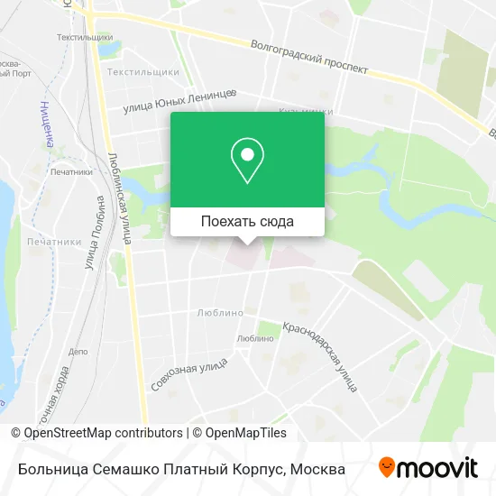 Карта Больница Семашко Платный Корпус