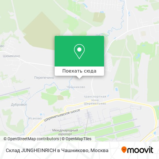 Карта Склад JUNGHEINRICH в Чашниково