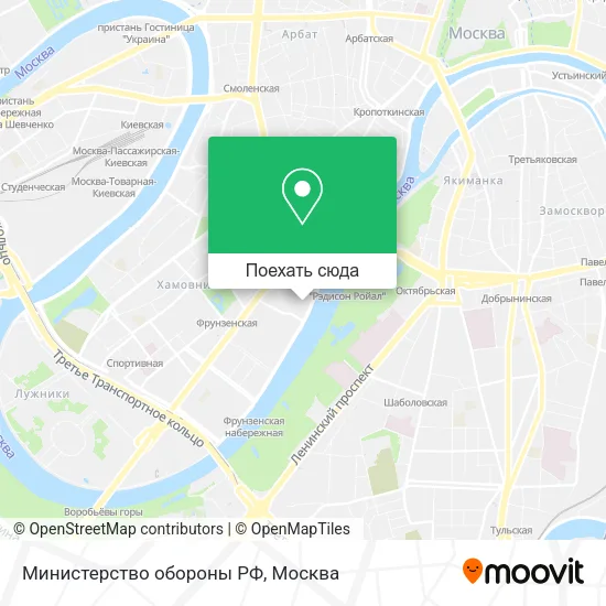 Карта Министерство обороны РФ