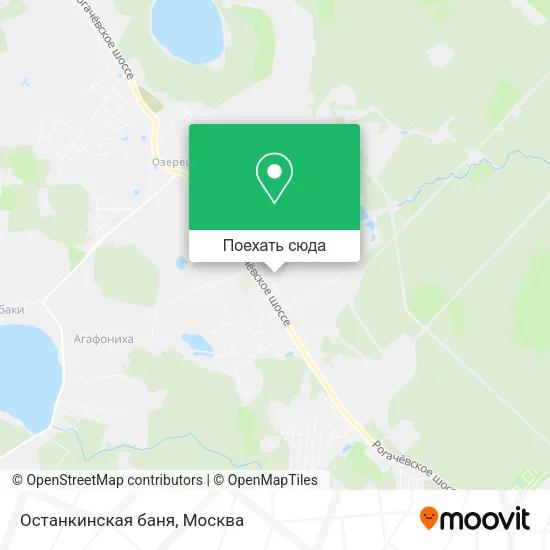 Карта Останкинская баня