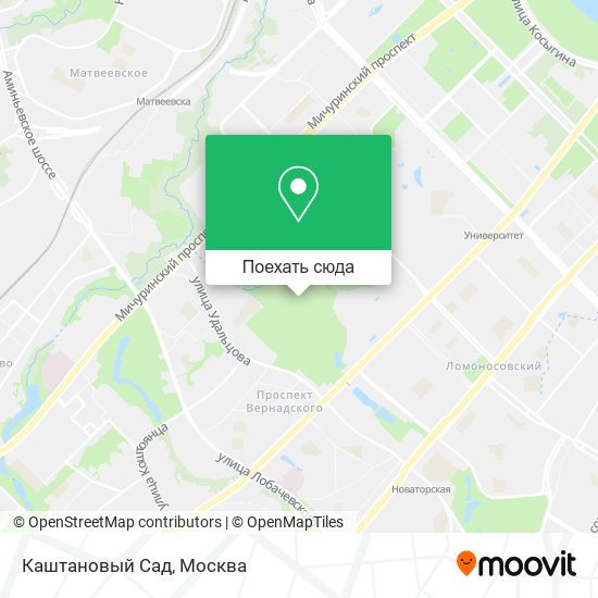Карта Каштановый Сад