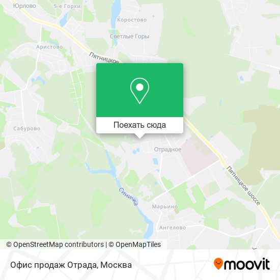 Карта Офис продаж Отрада