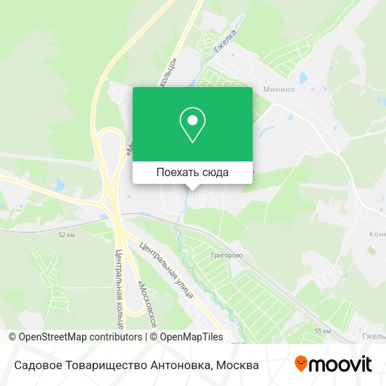 Карта Садовое Товарищество Антоновка
