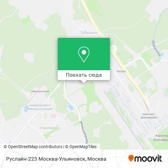 Карта Руслайн-223 Москва-Ульяновск