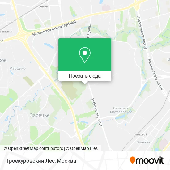 Карта Троекуровский Лес