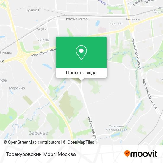 Карта Троекуровский Морг