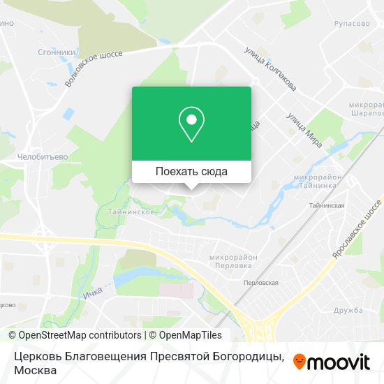 Карта Церковь Благовещения Пресвятой Богородицы