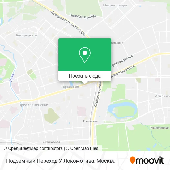 Карта Подземный Переход У Локомотива