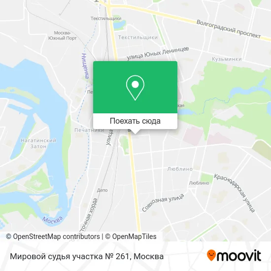 Карта Мировой судья участка № 261