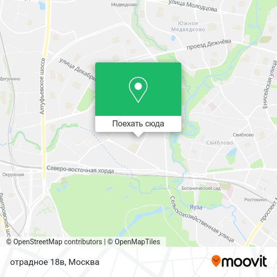 Карта отрадное 18в