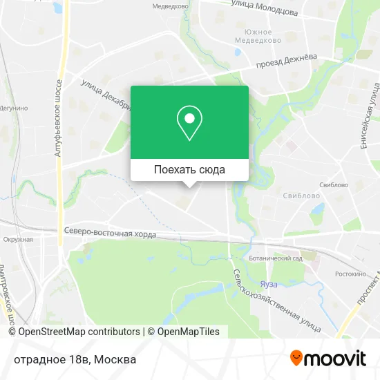 Карта отрадное 18в