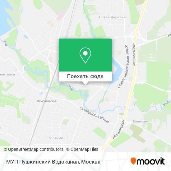 Карта МУП Пушкинский Водоканал