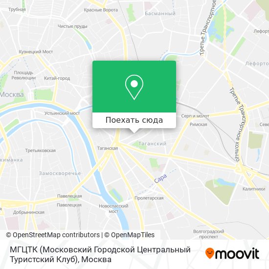Карта МГЦТК (Московский Городской Центральный Туристский Клуб)