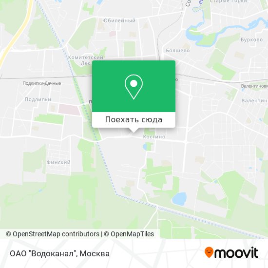 Карта ОАО "Водоканал"