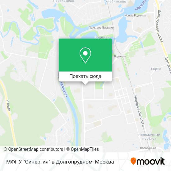 Карта МФПУ "Синергия" в Долгопрудном