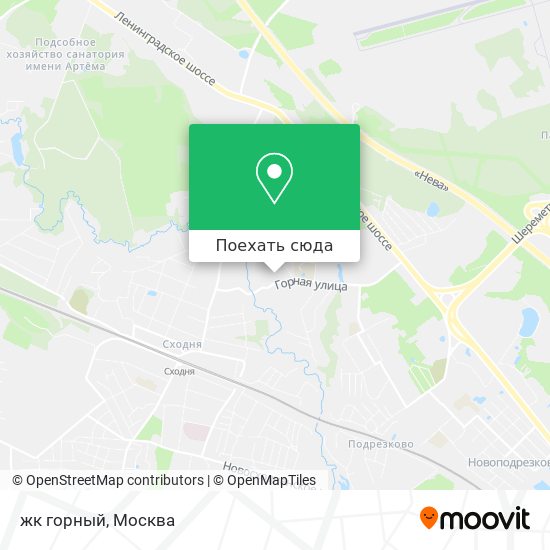 Карта жк горный
