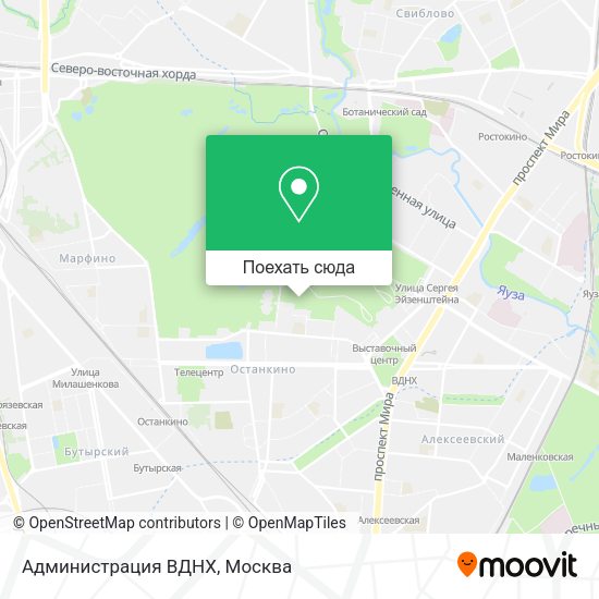 Карта Администрация ВДНХ