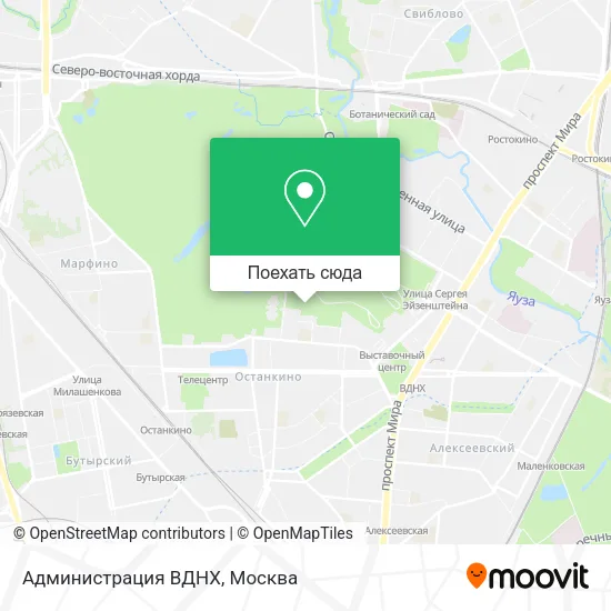 Карта Администрация ВДНХ