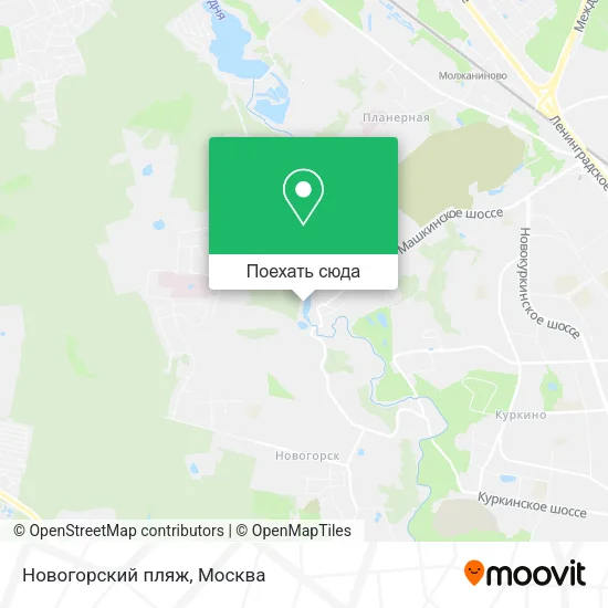 Карта Новогорский пляж