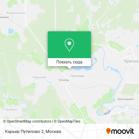 Карта Карьер Путилово 2