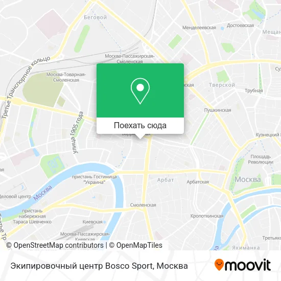 Карта Экипировочный центр Bosco Sport