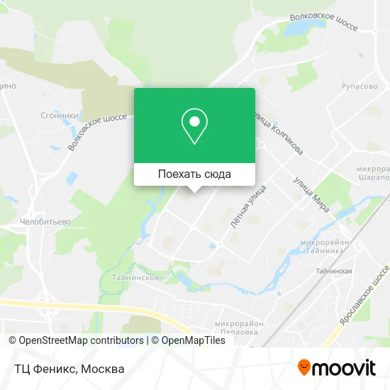 Карта ТЦ Феникс