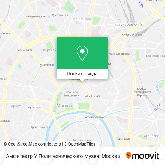 Карта Амфитеатр У Политехнического Музея