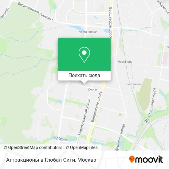 Карта Аттракционы в Глобал Сити