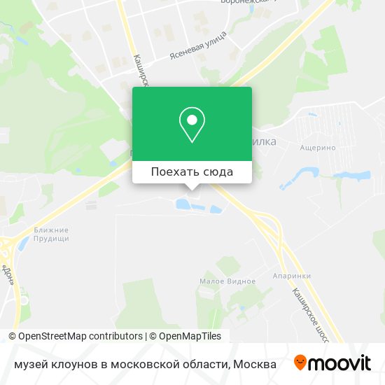 Карта музей клоунов в московской области