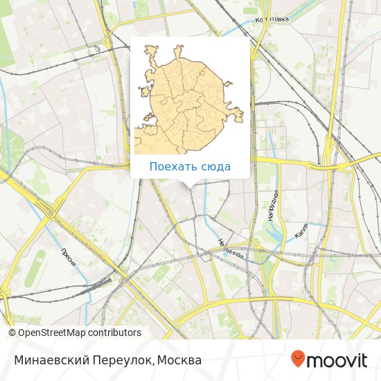 Карта Минаевский Переулок