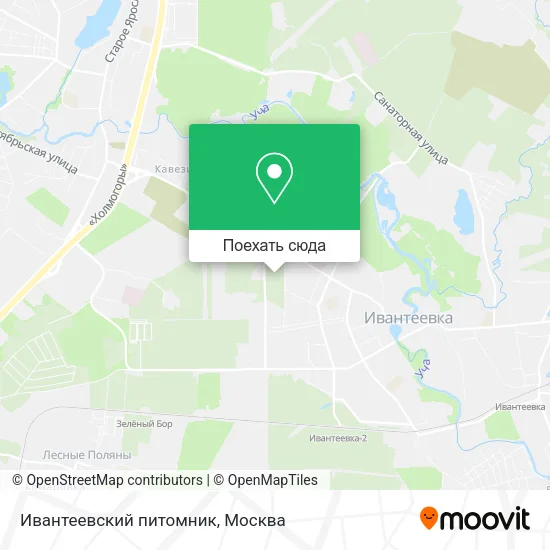 Карта Ивантеевский питомник