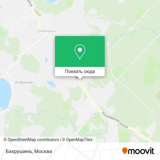 Карта Бахрушинъ