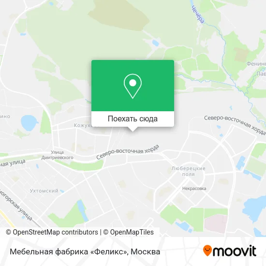 Карта Мебельная фабрика «Феликс»