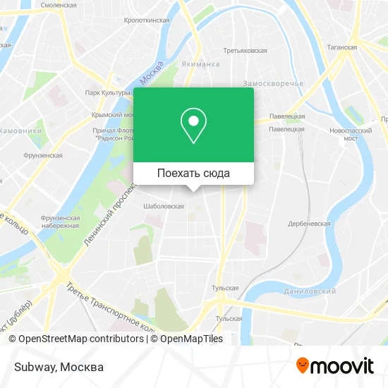 Карта Subway