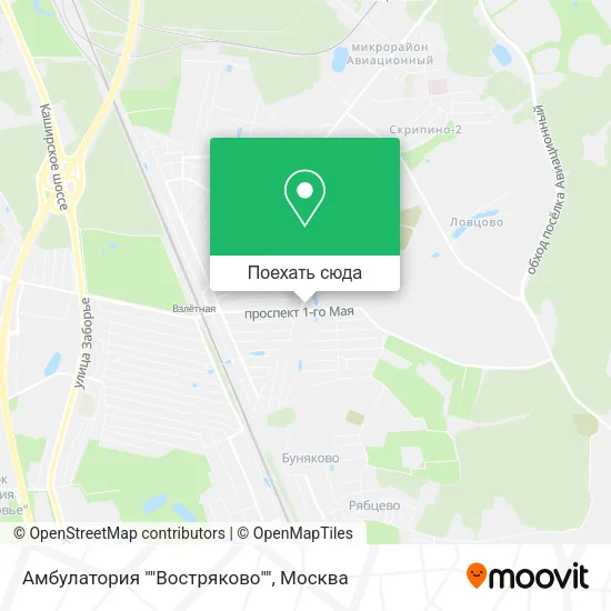 Карта Амбулатория ""Востряково""