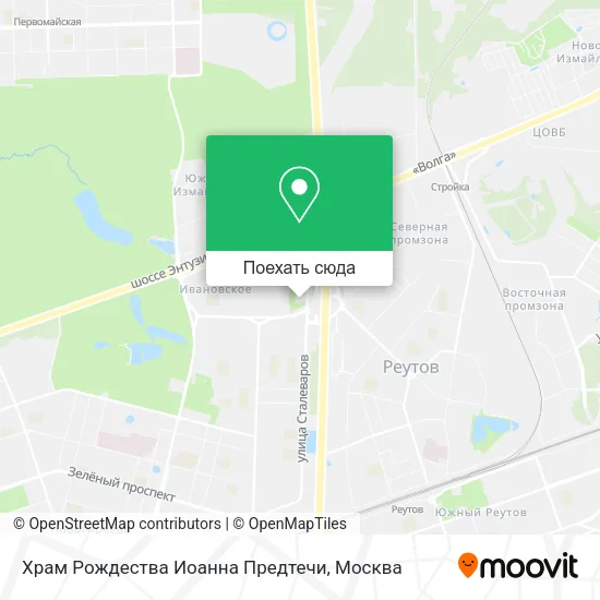 Карта Храм Рождества Иоанна Предтечи